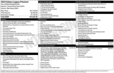 2024 Subaru Legacy Premium