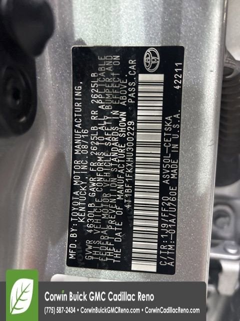 2017 Toyota Camry XLE