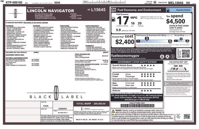 2021 Lincoln Navigator Black Label