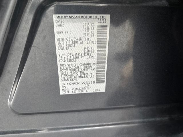 2014 Nissan Pathfinder SV