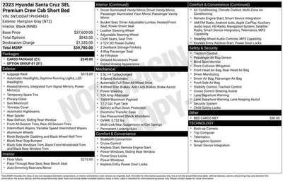 2023 Hyundai Santa Cruz SEL Premium