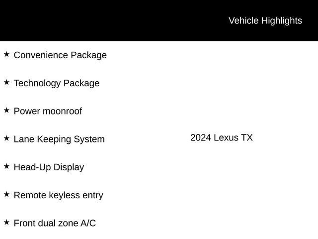 2024 Lexus TX 350 Luxury