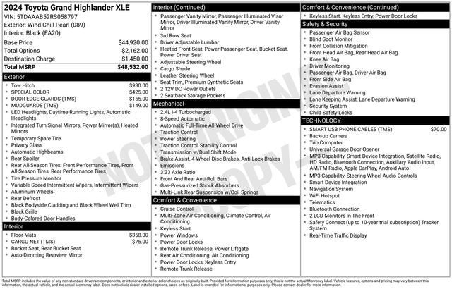 2024 Toyota Grand Highlander Platinum