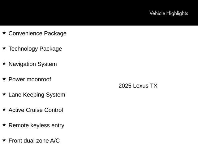 2025 Lexus TX 350 Premium