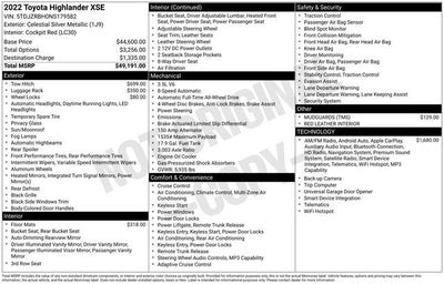 2022 Toyota Highlander XSE