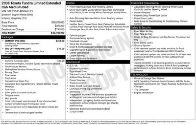 2008 Toyota Tundra Limited 5.7L V8