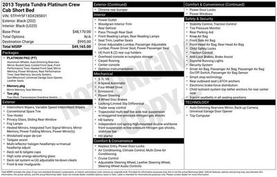 2013 Toyota Tundra Platinum 5.7L V8