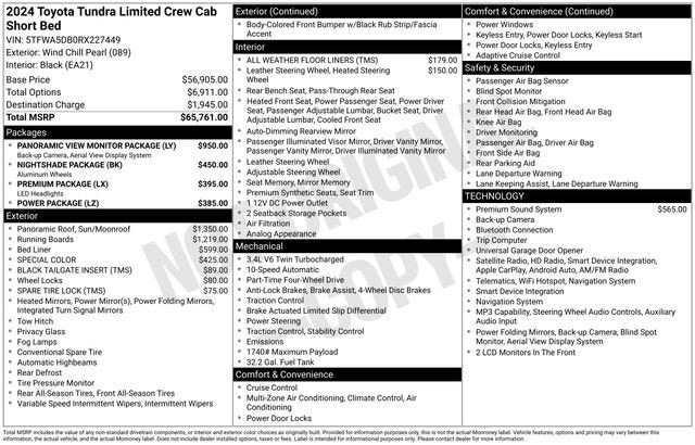 2024 Toyota Tundra 4WD Limited