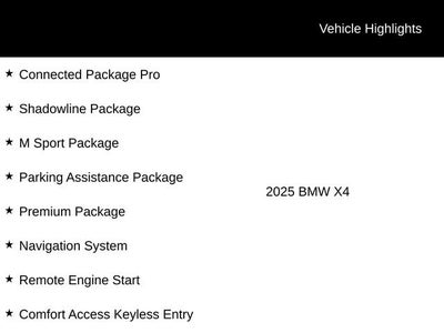 2025 BMW X4 xDrive30i