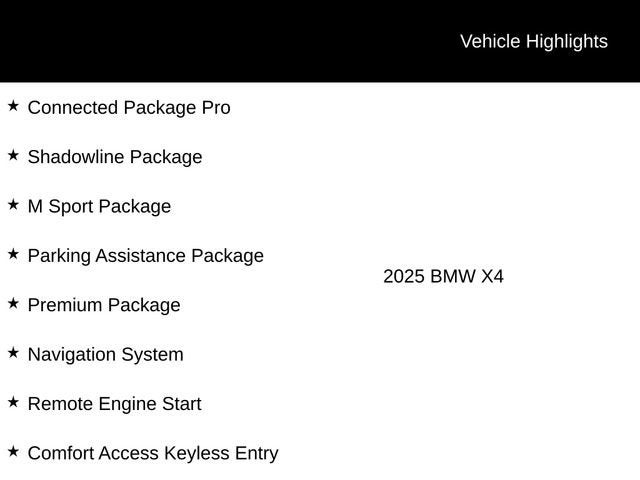2025 BMW X4 xDrive30i