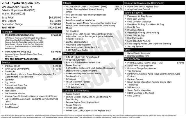 2024 Toyota Sequoia SR5