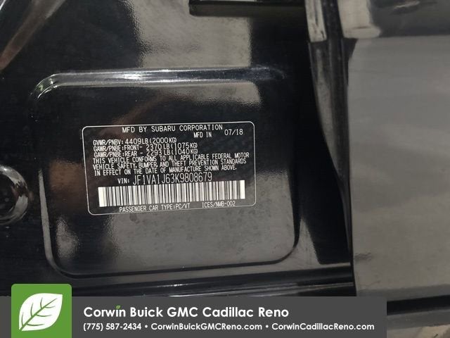 2019 Subaru WRX Limited