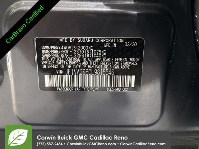 2020 Subaru WRX STI STI