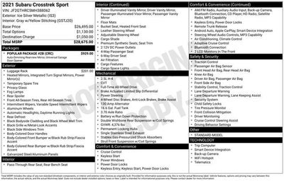 2021 Subaru Crosstrek Sport
