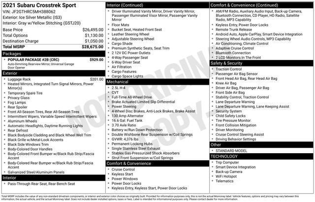 2021 Subaru Crosstrek Sport