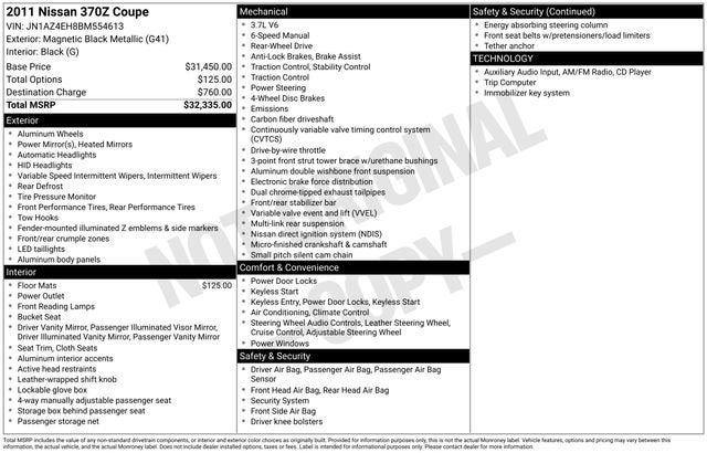 2011 Nissan 370Z Base