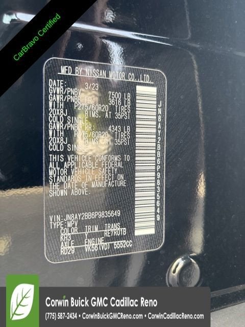 2023 Nissan Armada SL 4WD