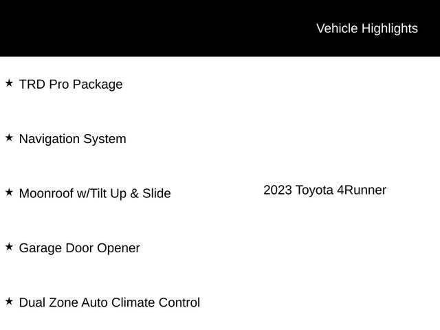 2023 Toyota 4Runner TRD Pro