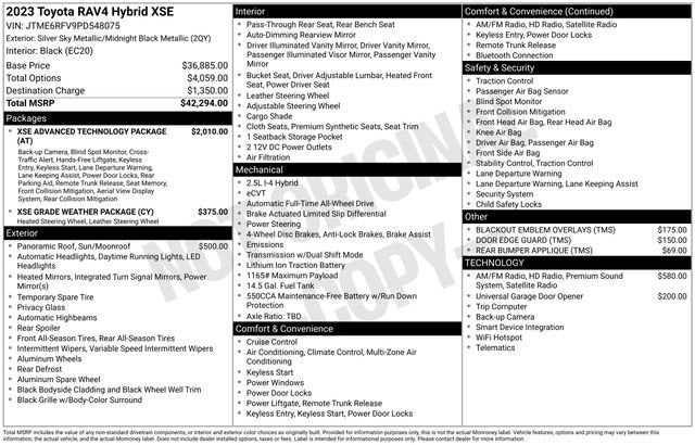 2023 Toyota RAV4 Hybrid XSE