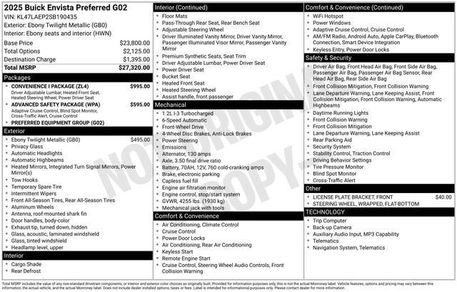2025 Buick Envista Preferred