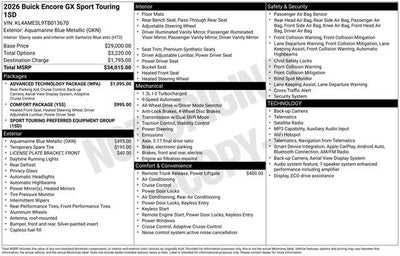 2026 Buick Encore GX Sport Touring