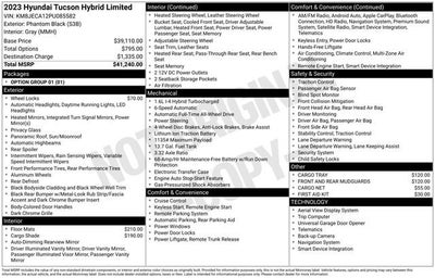 2023 Hyundai Tucson Hybrid Limited