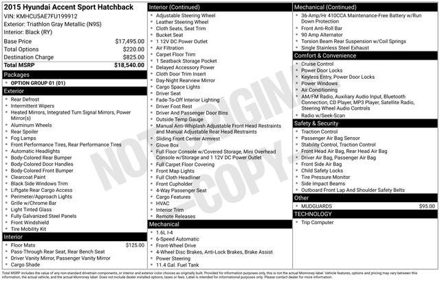 2015 Hyundai Accent Sport