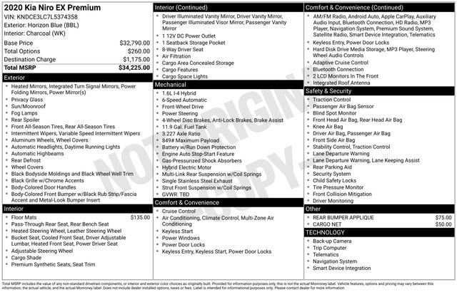 2020 Kia Niro EX Premium