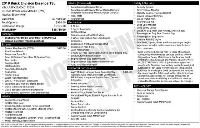 2019 Buick Envision Essence