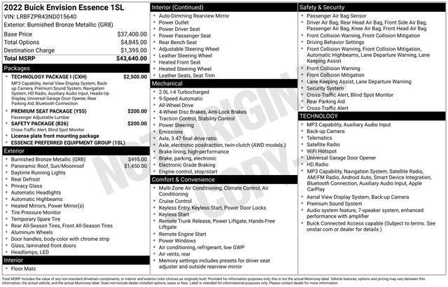 2022 Buick Envision Essence