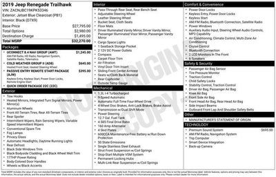 2019 Jeep Renegade Trailhawk 4x4